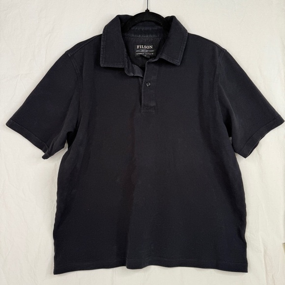 Filson Polo Shirt Black Medium - Picture 1 of 6